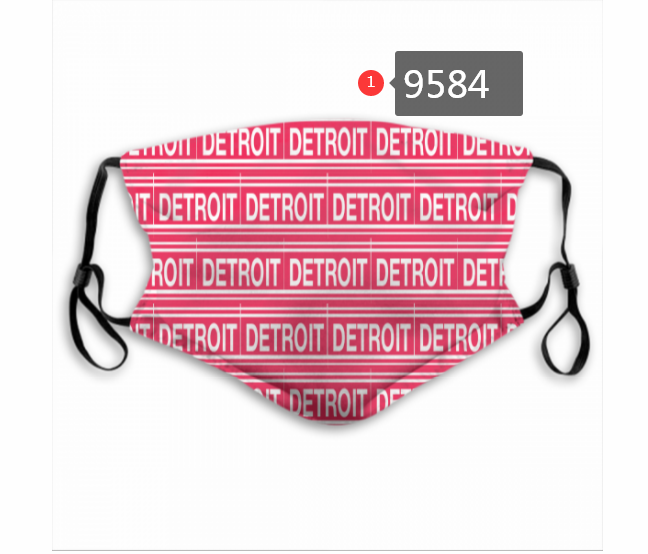 New 2020 NHL Detroit Red Wings  Dust mask with filter